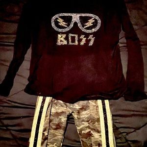*Like New* Long Sleeve Top and Leggings